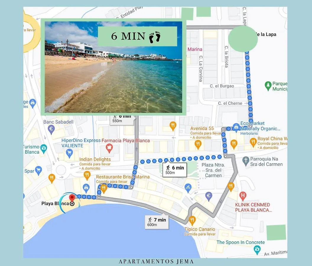 Apartamento Jema, A Un Paso De La Playa Playa Blanca 0*,  İspanya